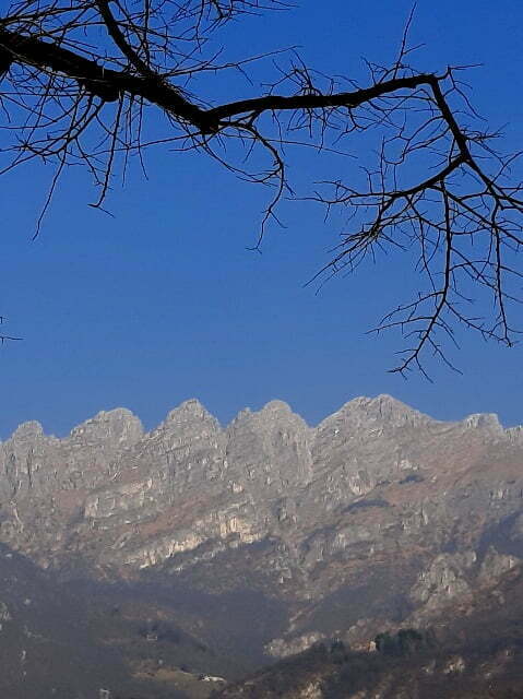 Il monte Resegone visto da Lecco
