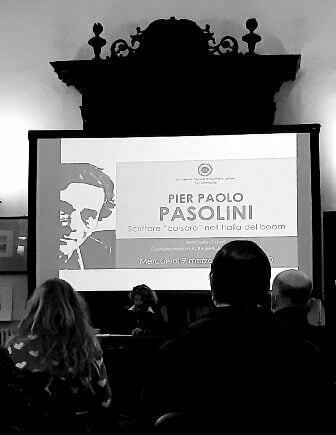 io su Pasolini all'accademia fiorentina della Colombaria