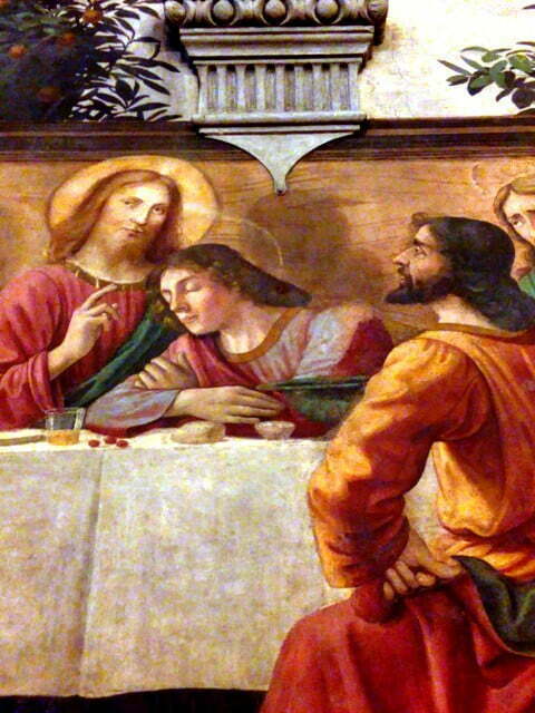 Cenacolo del Ghirlandaio di Ognissanti a Firenze - Gesù guarda NOI (3)