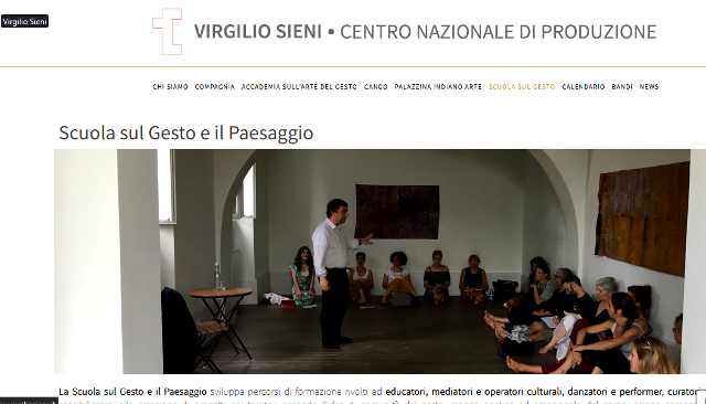 La scuola sul gesto promossa dal Centro Virgilio Sieni di Firenze in tutt'Italia