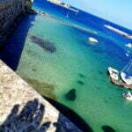 vista sul fondale cristallino di Otranto dalla Torre Matta